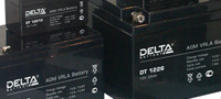 Необслуживаемые, герметичные свинцово-кислотные аккумуляторы Delta DT